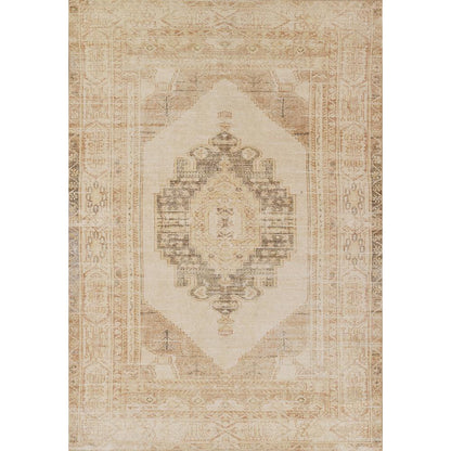 Traditional Runner Area Rug, Beige, 2'3" X 7'6" Runner
