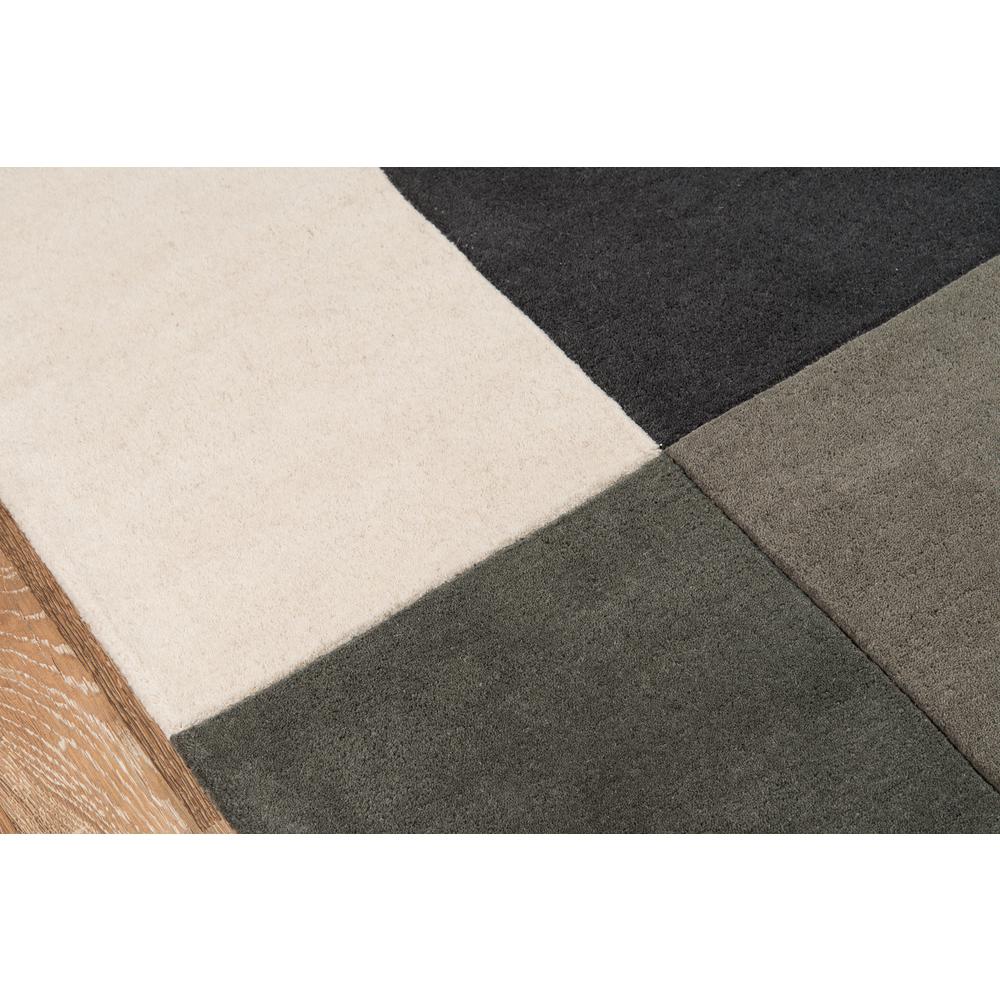 Contemporary Rectangle Area Rug, Charcoal, 3'6" X 5'6"