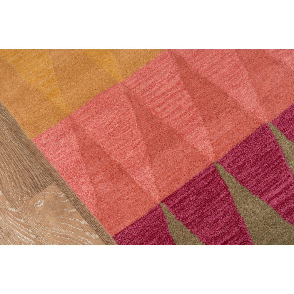 Contemporary Rectangle Area Rug, Multi Red, 3'6" X 5'6"