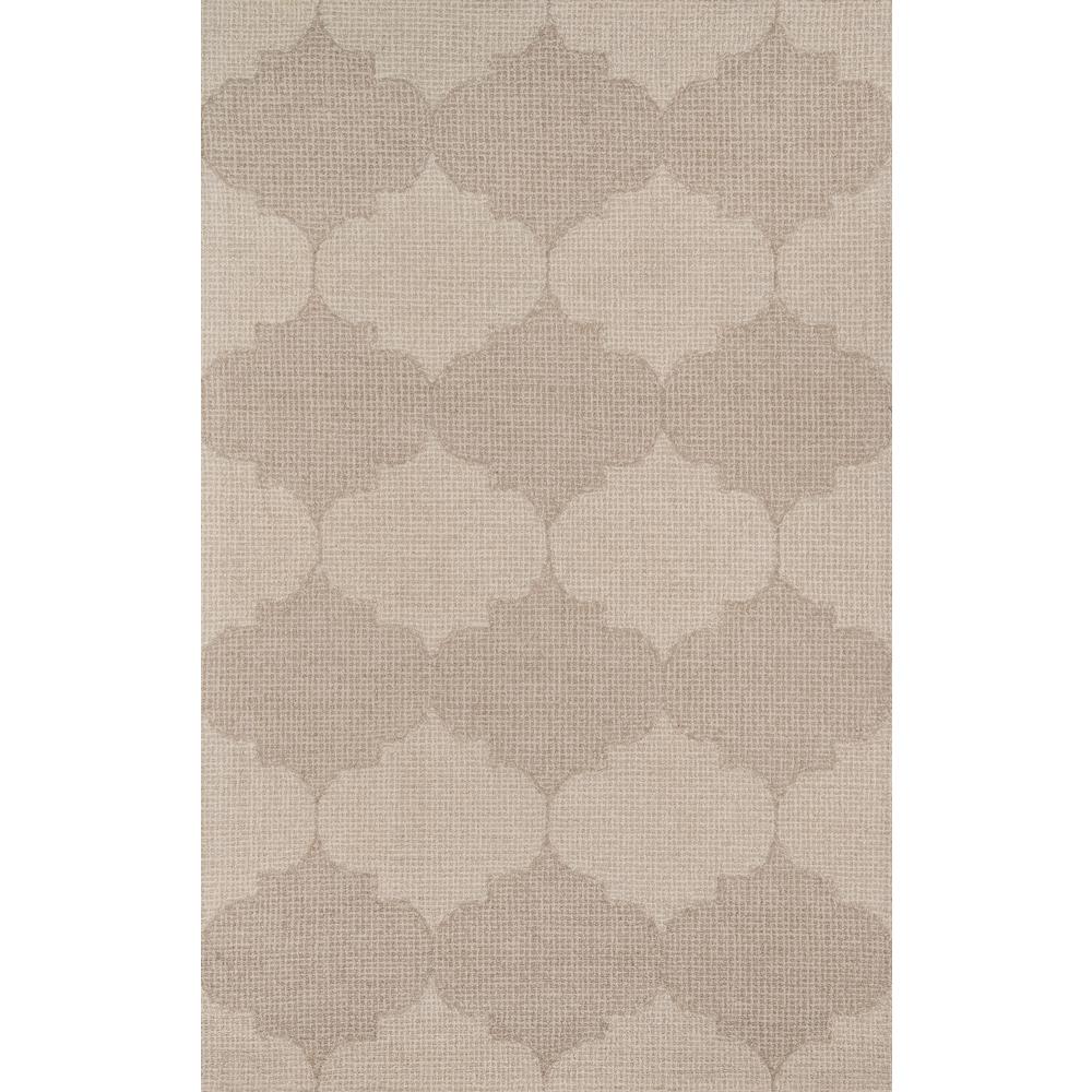 Contemporary Rectangle Area Rug, Beige, 3'6" X 5'6"
