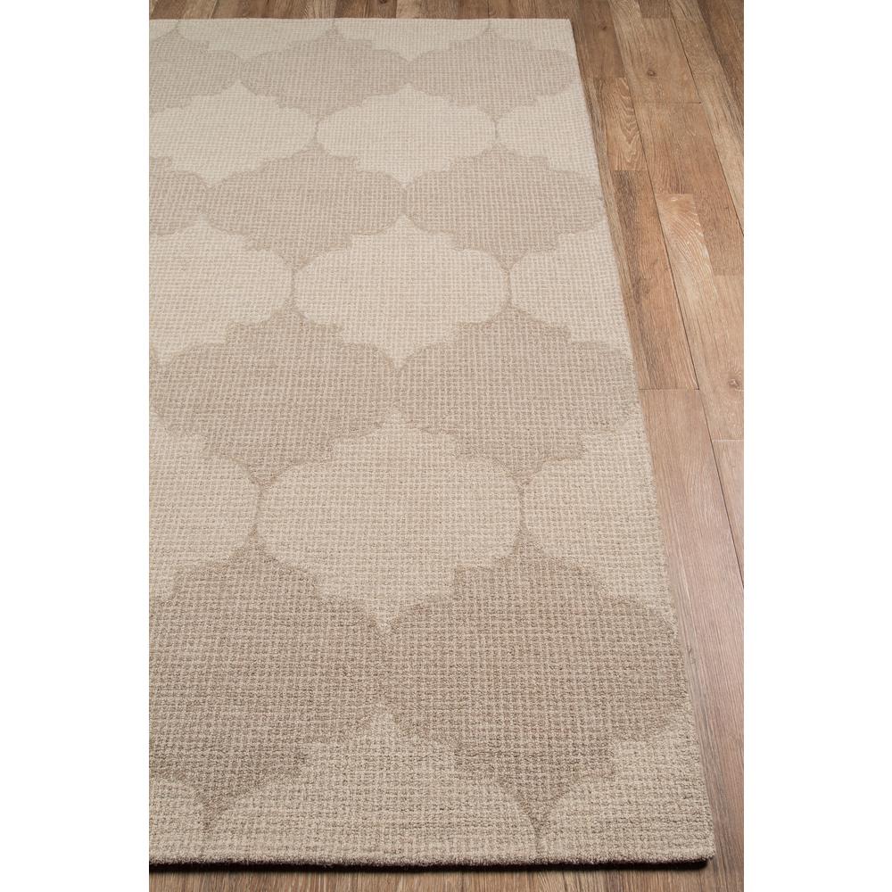 Contemporary Rectangle Area Rug, Beige, 3'6" X 5'6"