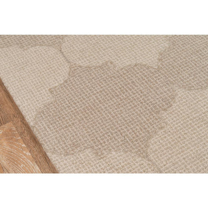Contemporary Rectangle Area Rug, Beige, 3'6" X 5'6"