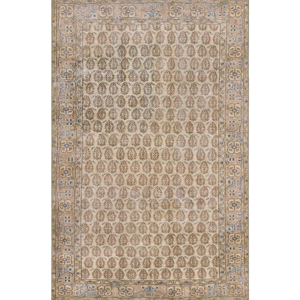 Traditional Rectangle Area Rug, Blush, 2' X 3'