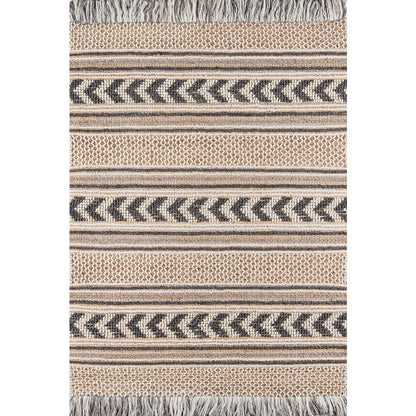 Transitional Runner Area Rug, Charcoal, 2'3" X 7'6" Runner