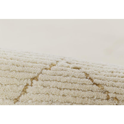 Contemporary Runner Area Rug, Ivory, 2'3" X 8' Runner