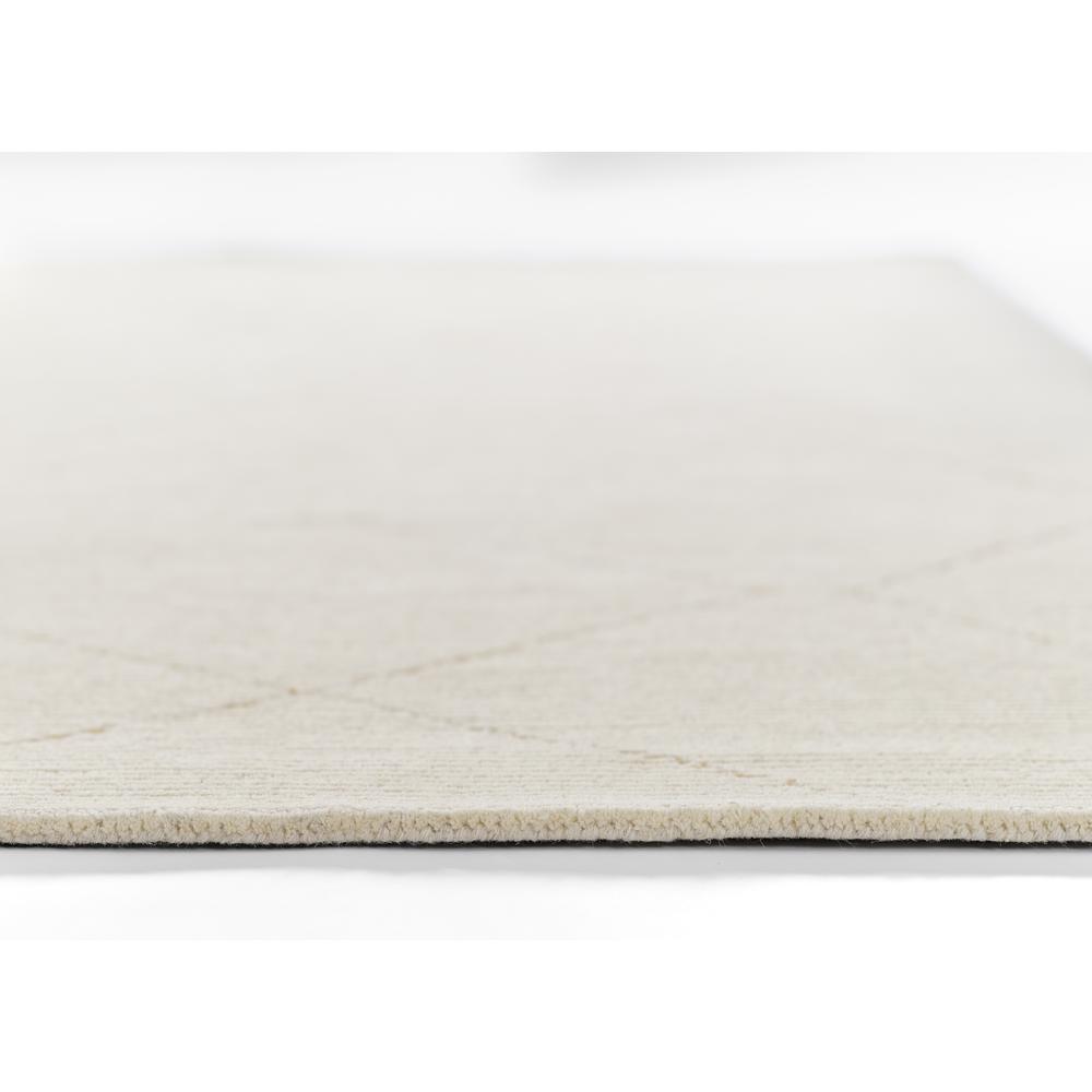 Contemporary Runner Area Rug, Ivory, 2'3" X 8' Runner