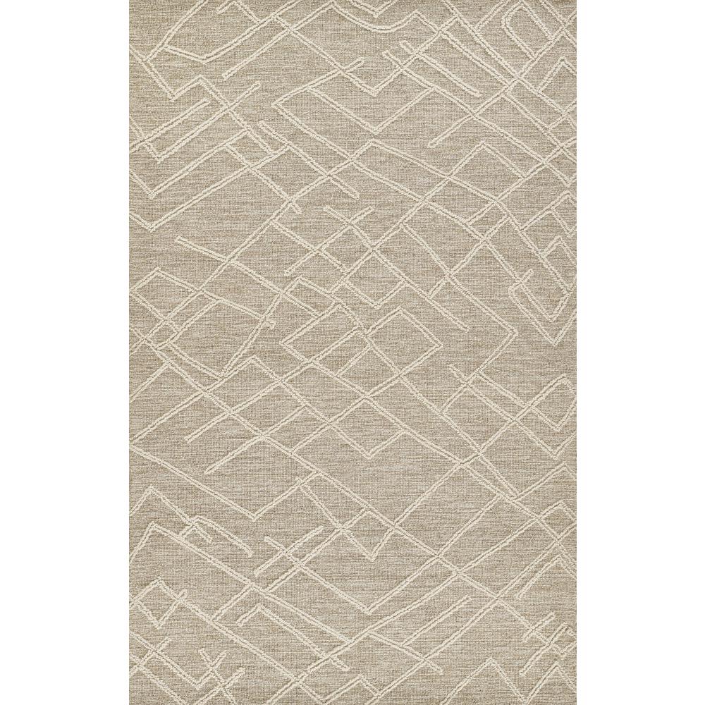 Contemporary Runner Area Rug, Natural, 2'3" X 8' Runner