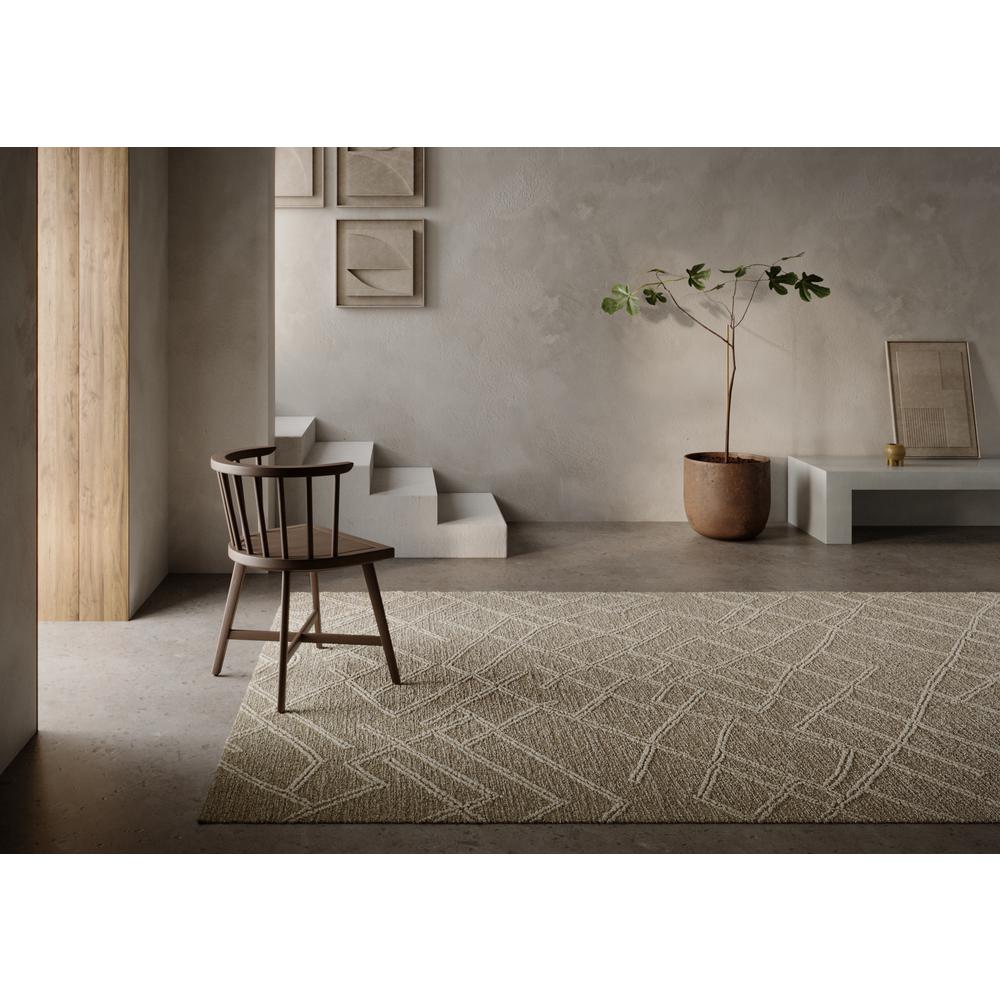 Contemporary Runner Area Rug, Natural, 2'3" X 8' Runner