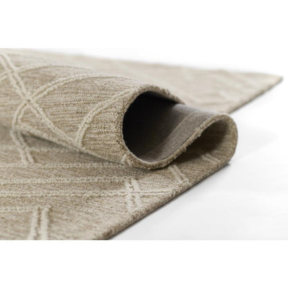 Contemporary Runner Area Rug, Natural, 2'3" X 8' Runner