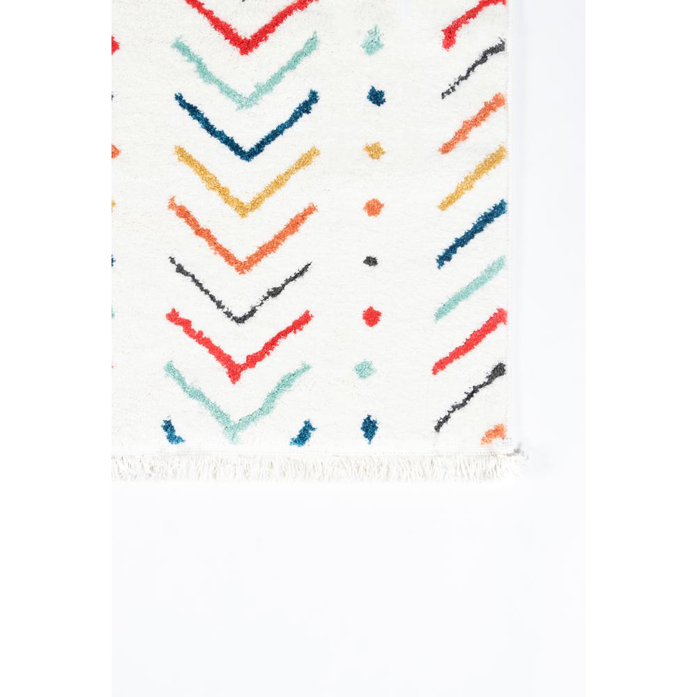 Modern Runner Area Rug, Multi, 2'3" X 7'6" Runner