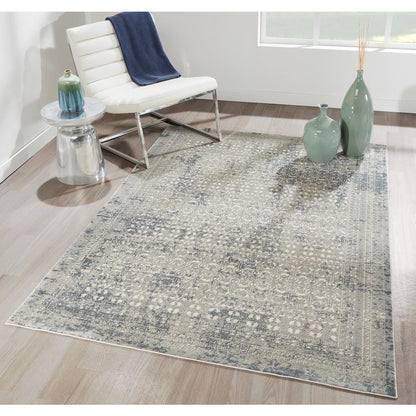 Traditional Rectangle Area Rug, Sage, 1'10" x 2'10"
