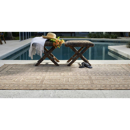 Transitional Runner Area Rug, Natural, 2'7" X 7'6" Runner