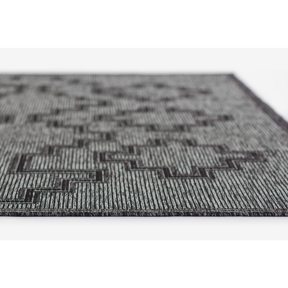 Transitional Runner Area Rug, Charcoal, 2'7" X 7'6" Runner