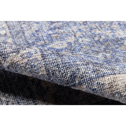 Traditional Runner Area Rug, Blue, 2'6" X 8' Runner