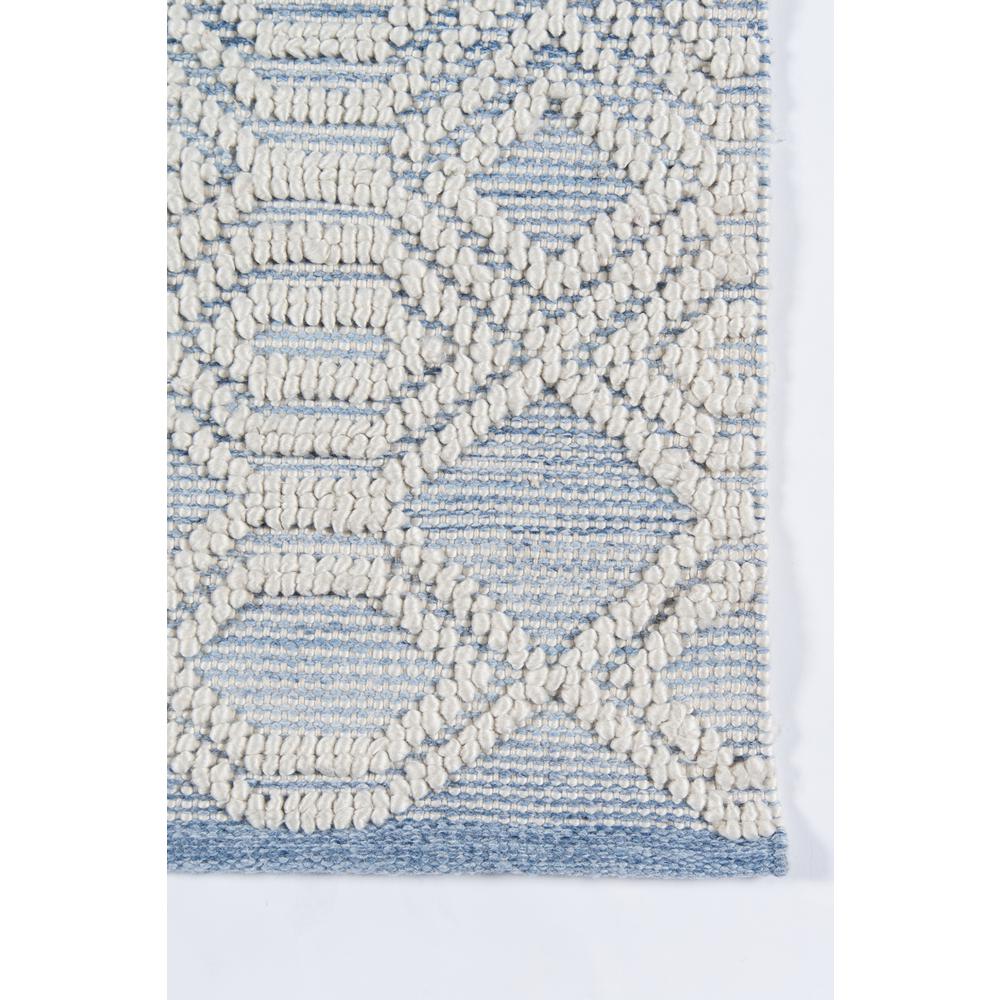 Contemporary Runner Area Rug, Light Blue, 2'3" X 8' Runner