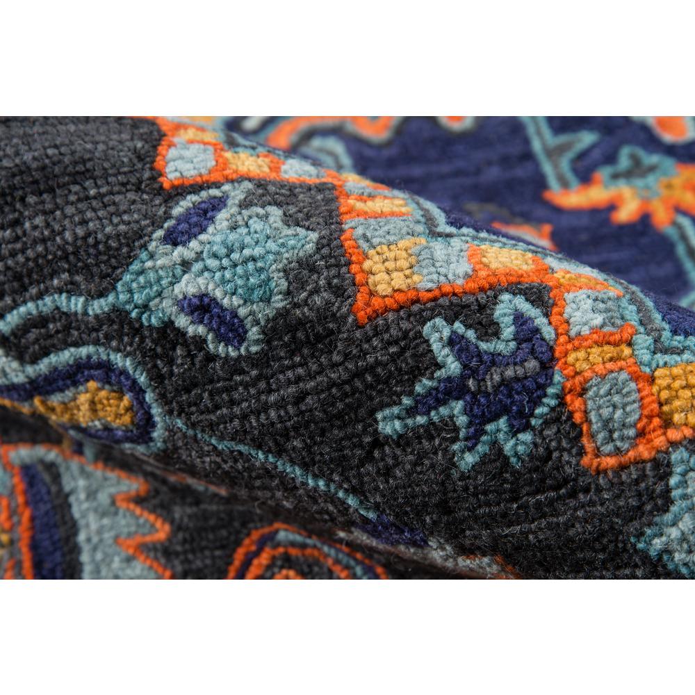 Traditional Runner Area Rug, Navy, 2'3" X 7'10" Runner