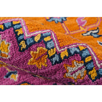 Traditional Runner Area Rug, Orange, 2'3" X 7'10" Runner