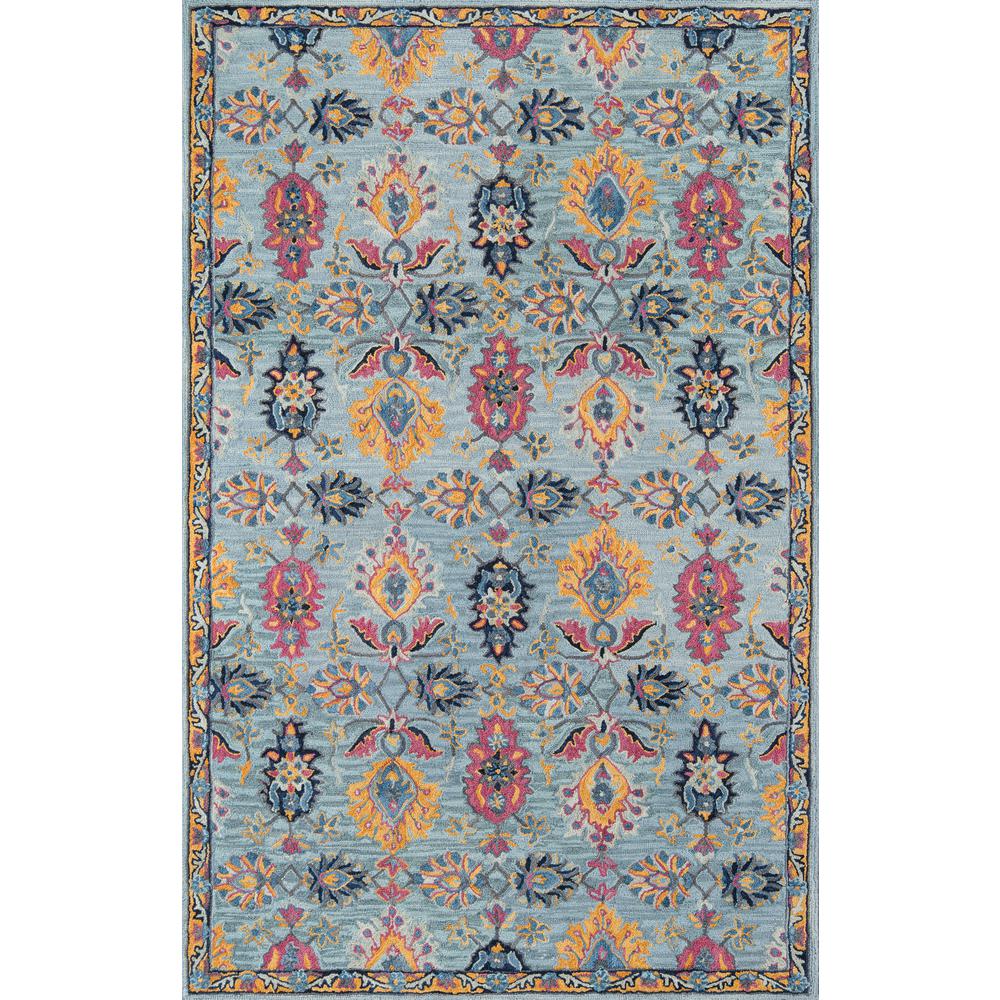 Traditional Runner Area Rug, Blue, 2'3" X 7'10" Runner