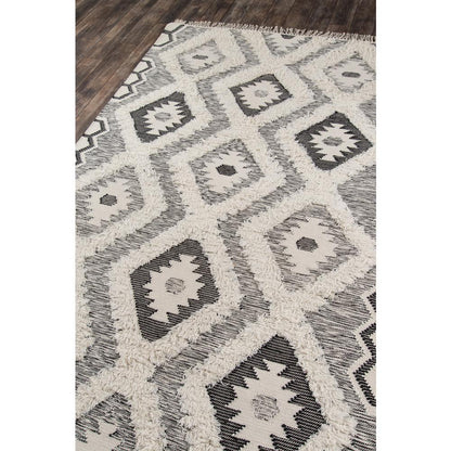 Contemporary Runner Area Rug, Black, 2'3" X 7'10" Runner