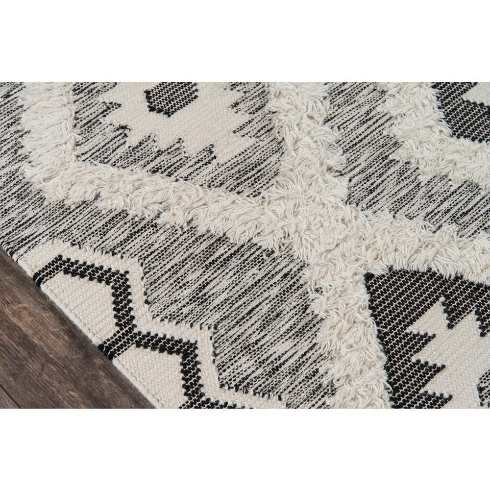 Contemporary Runner Area Rug, Black, 2'3" X 7'10" Runner