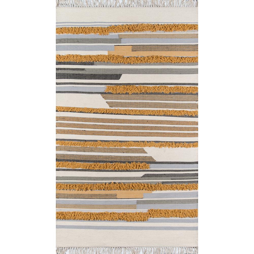 Contemporary Runner Area Rug, Mustard, 2'3" X 7'10" Runner