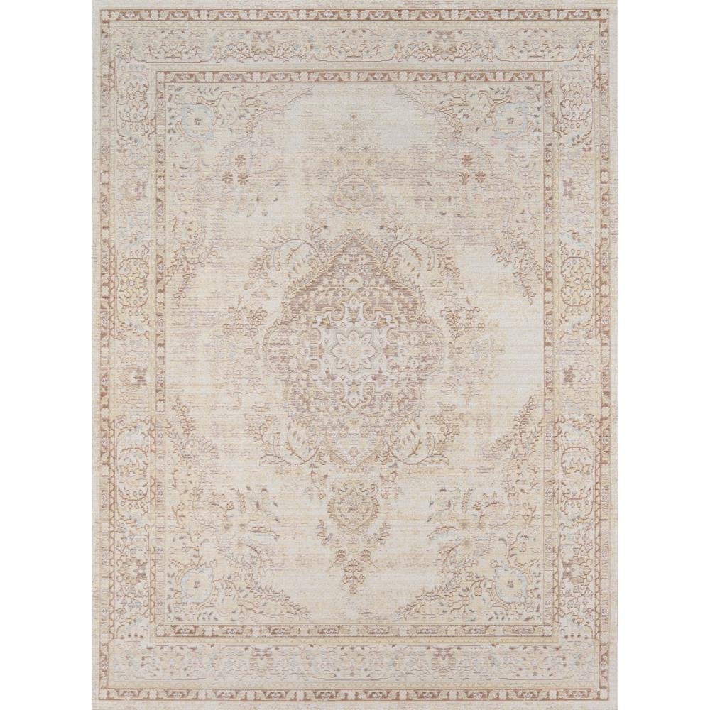Traditional Runner Area Rug, Ivory, 2'3" X 8' Runner