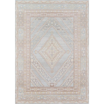 Traditional Runner Area Rug, Blue, 2'3" X 8' Runner