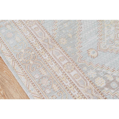 Traditional Runner Area Rug, Blue, 2'3" X 8' Runner