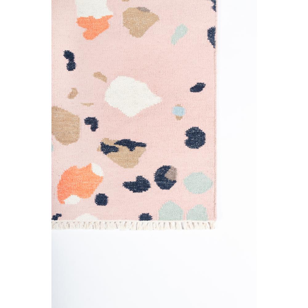 Contemporary Runner Area Rug, Pink, 2'3" X 8' Runner