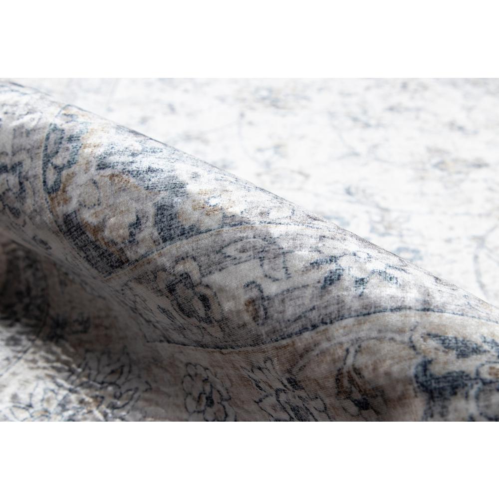 Traditional Runner Area Rug, Grey, 2'3" X 8' Runner