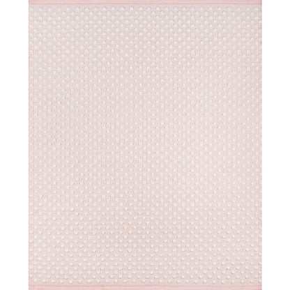 Modern Rectangle Area Rug, Pink, 3'9" X 5'9"