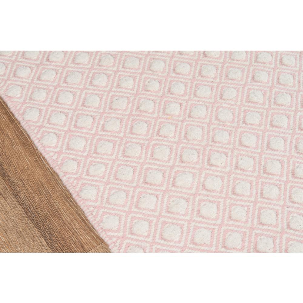Modern Rectangle Area Rug, Pink, 3'9" X 5'9"