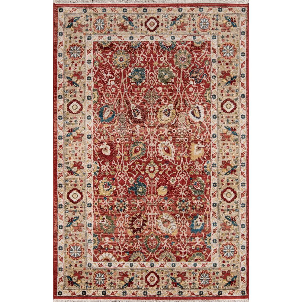 Traditional Runner Area Rug, Red, 2'3" X 8' Runner