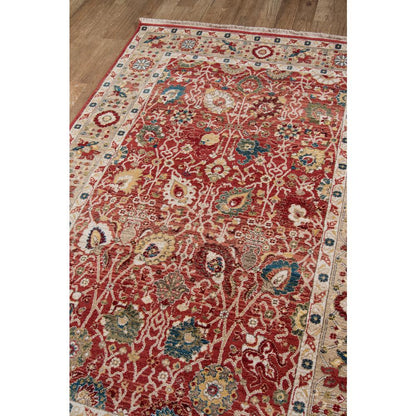 Traditional Runner Area Rug, Red, 2'3" X 8' Runner