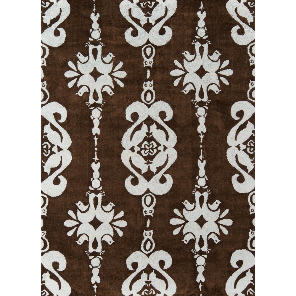 Contemporary Rectangle Area Rug, Baby Blue, 3' X 5'