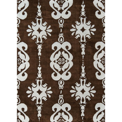 Contemporary Rectangle Area Rug, Baby Blue, 3' X 5'