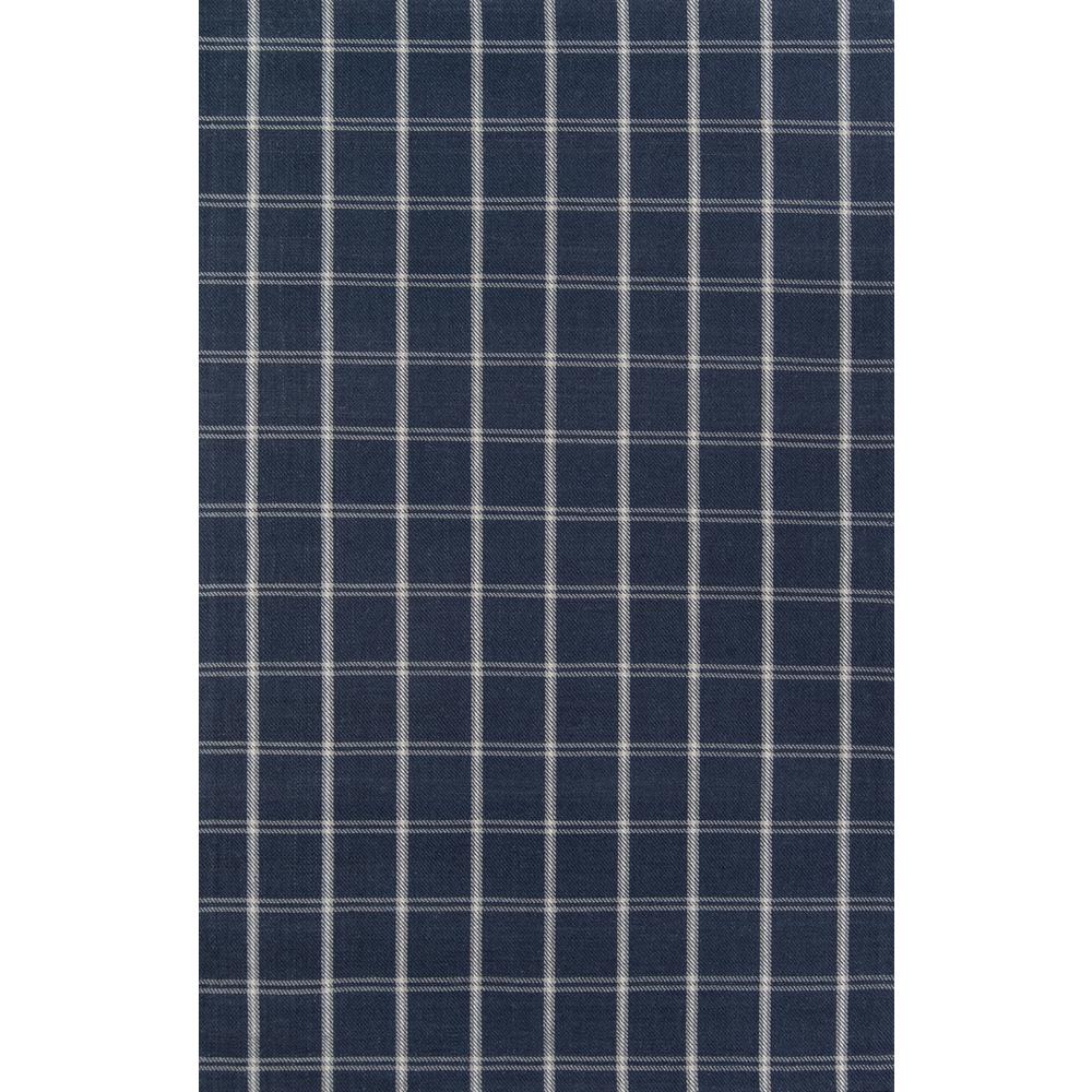 Modern Runner Area Rug, Navy, 2'3" X 8' Runner