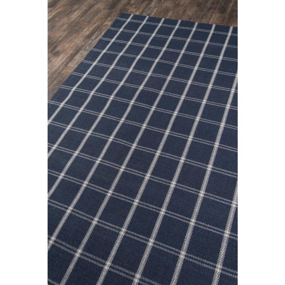Modern Runner Area Rug, Navy, 2'3" X 8' Runner