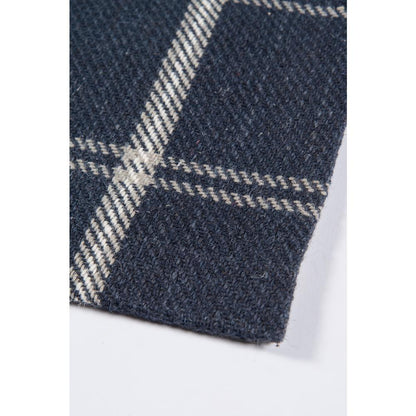 Modern Runner Area Rug, Navy, 2'3" X 8' Runner