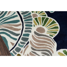 Casual Runner Area Rug, Navy, 2'6" X 8' Runner