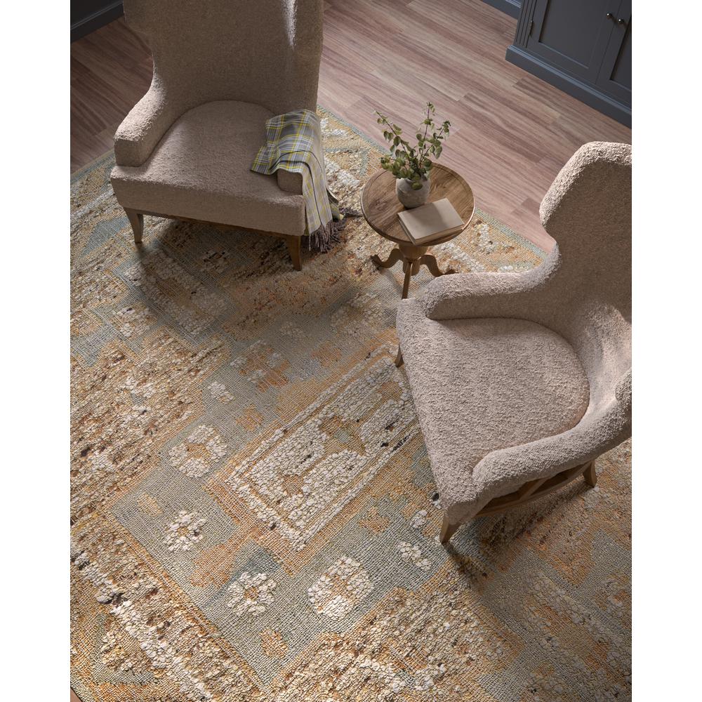 Traditional Rectangle Area Rug, Blue, 3'6" X 5'6"