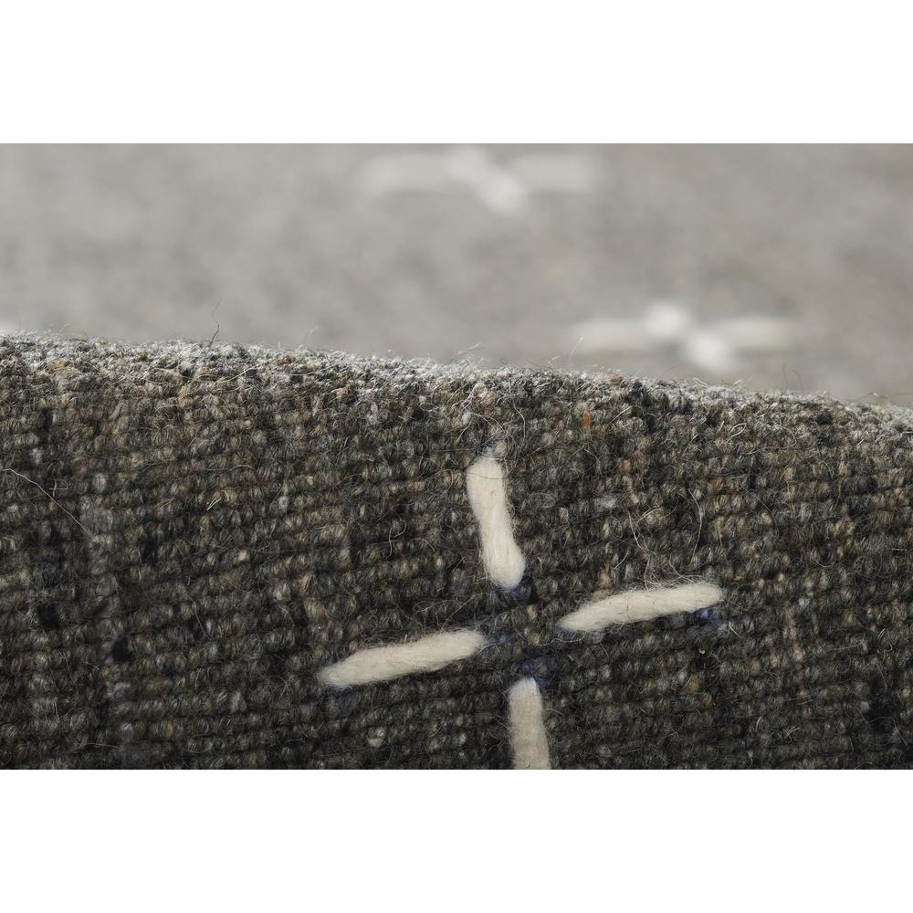 Contemporary Rectangle Area Rug, Charcoal, 3'6" X 5'6"