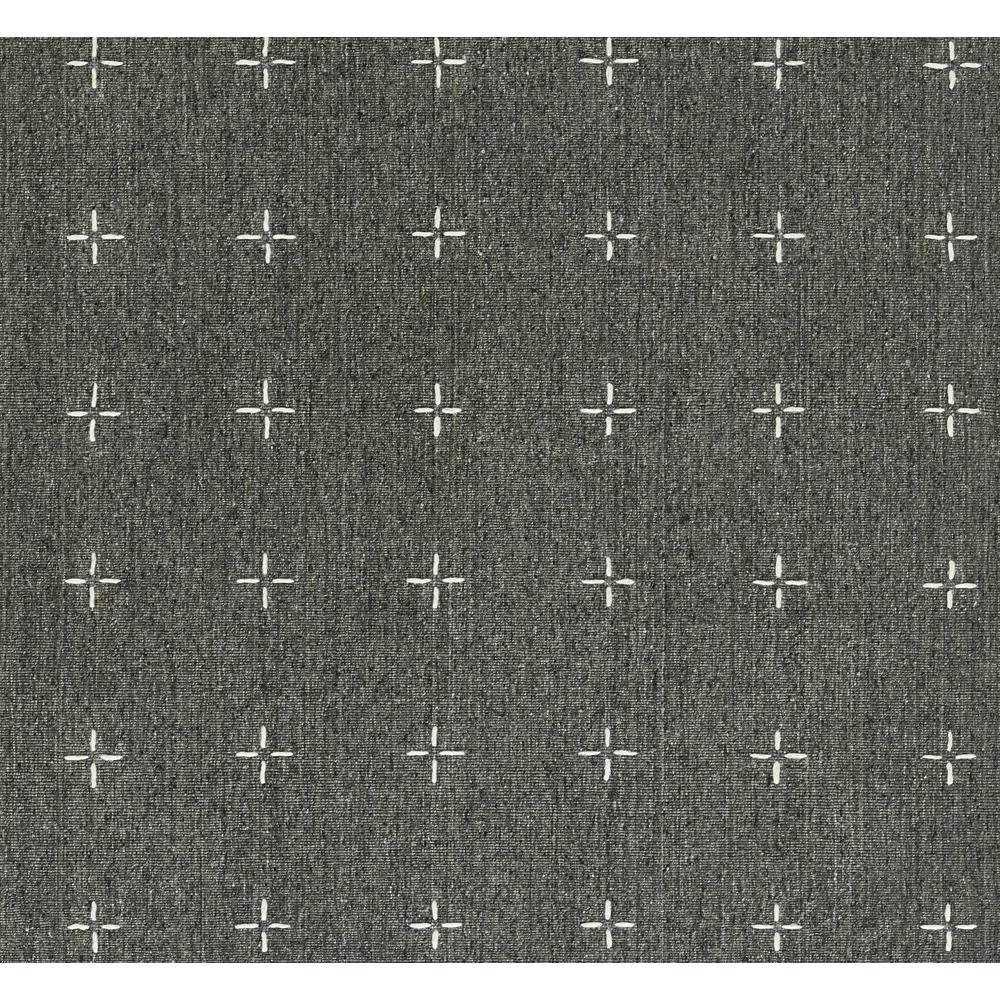 Contemporary Rectangle Area Rug, Charcoal, 3'6" X 5'6"