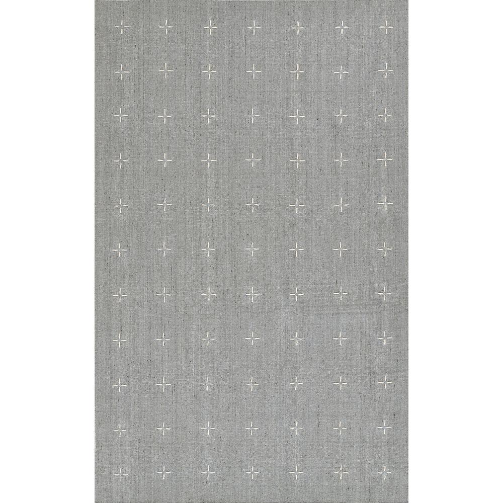 Contemporary Rectangle Area Rug, Light Blue, 3'6" X 5'6"