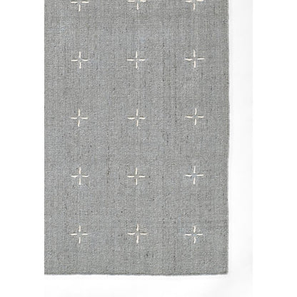 Contemporary Rectangle Area Rug, Light Blue, 3'6" X 5'6"