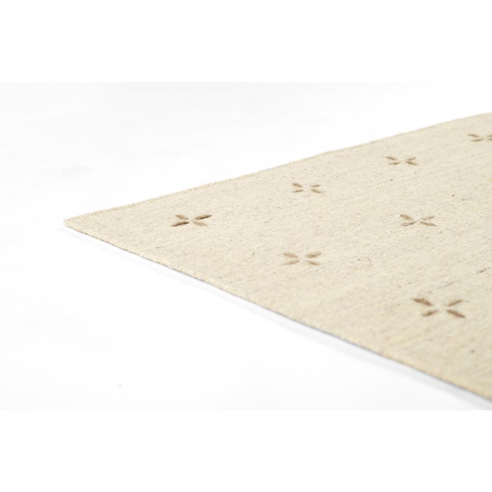 Contemporary Rectangle Area Rug, Natural, 3'6" X 5'6"