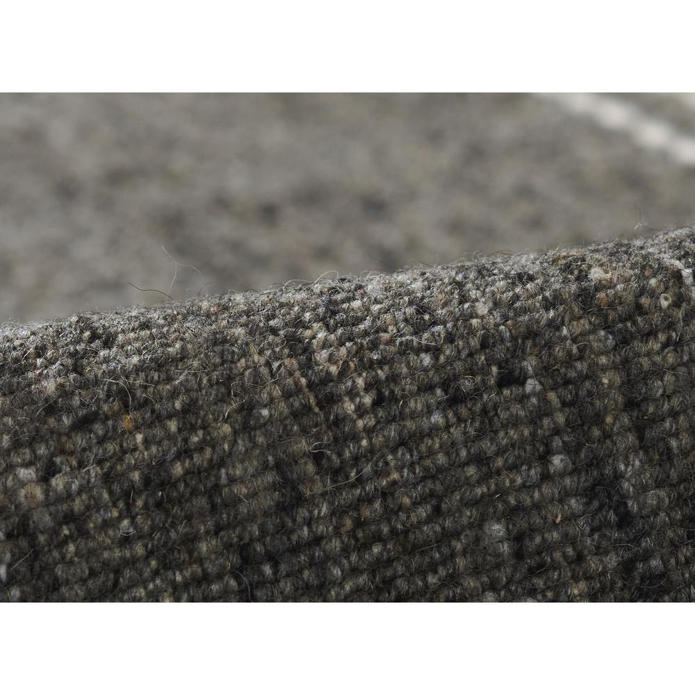 Contemporary Rectangle Area Rug, Charcoal, 3'6" X 5'6"
