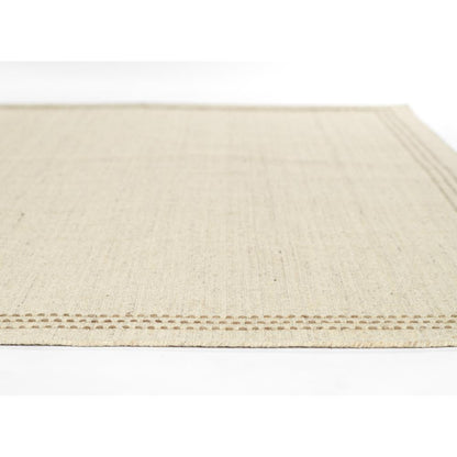 Contemporary Rectangle Area Rug, Natural, 3'6" X 5'6"