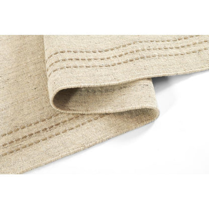 Contemporary Rectangle Area Rug, Natural, 3'6" X 5'6"