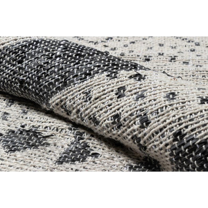 Contemporary Rectangle Area Rug, Black, 3'9" X 5'9"